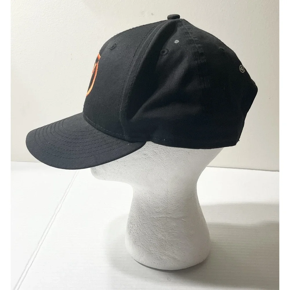 Meat Works SnapBack‎ Hat Men's Adjustable Black Orange Casual Workwear Outdoors